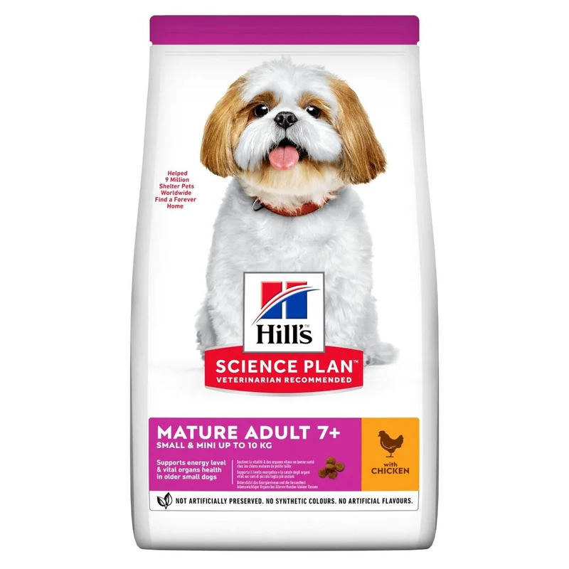 Hill's Science Plan Mature Adult 7+ Small & Mini med kyckling 6 kg för hundar