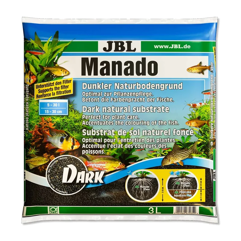 JBL Manado Dark Bottensubstrat - 3 L