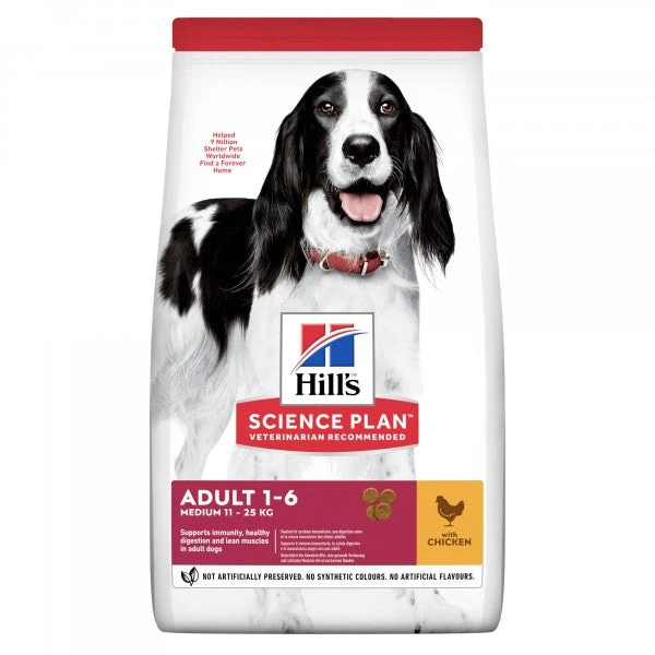 Hill's Science Plan Medium Adult hundfoder med kyckling 14 kg