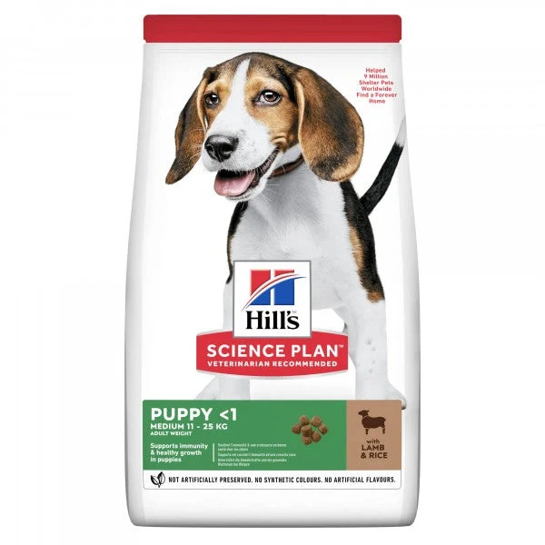 Hill's Science Plan Medium Puppy valpfoder med lamm & ris 2,5 kg