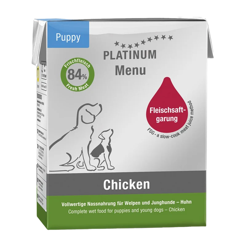 Platinum Menu Puppy Chicken - 375 G