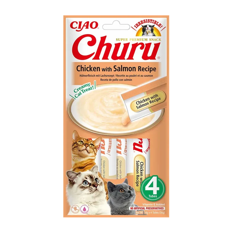 Churu Cat Kyckling & Lax - 4 St