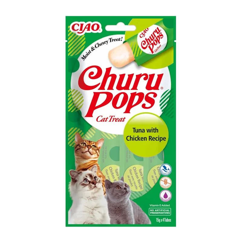 Churu Cat Pops Tonfisk/Kyckling - 4 ST