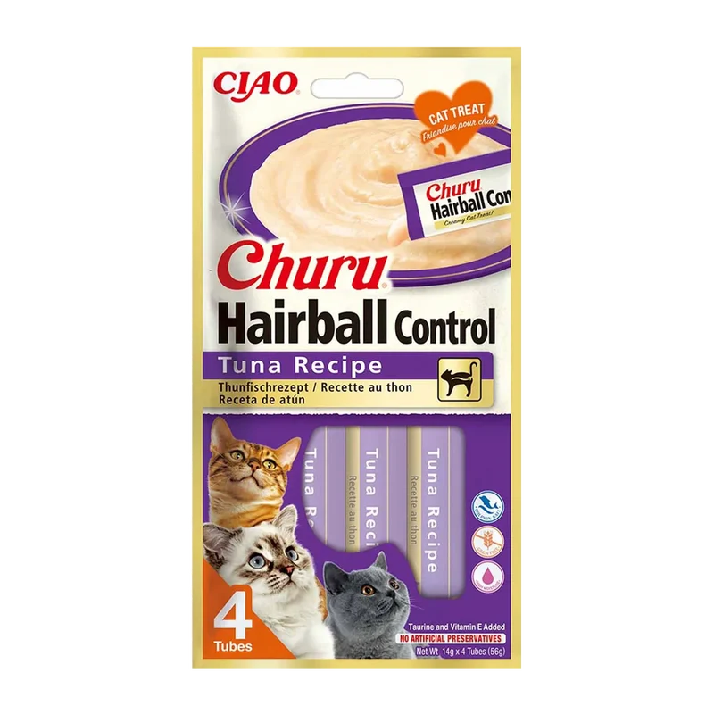 Churu Hairball Controll Tonfisk - 4 ST