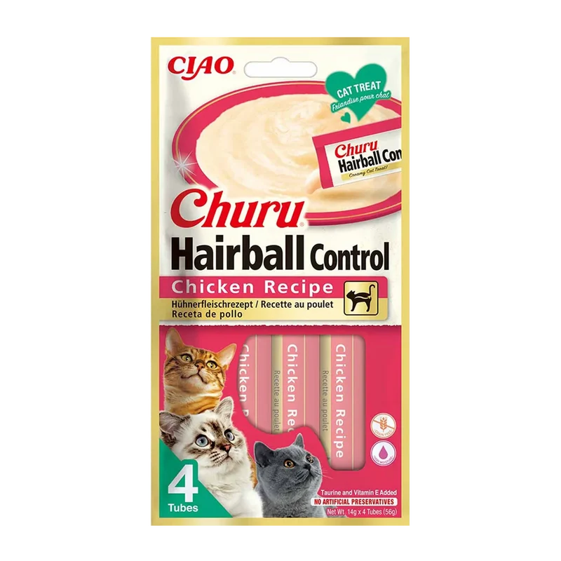 Churu Hairball Controll Kyckling - 4 ST