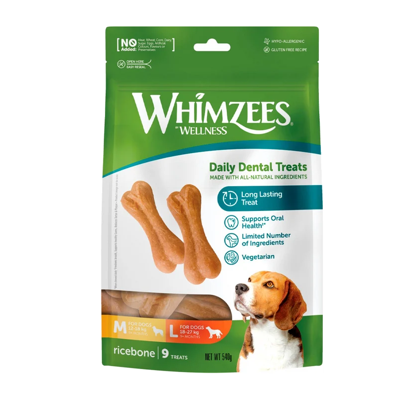Whimzees Ricebone Tuggben L 9 ST - 540 G