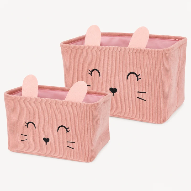 Set med 2 manchesterkorgar – rosa