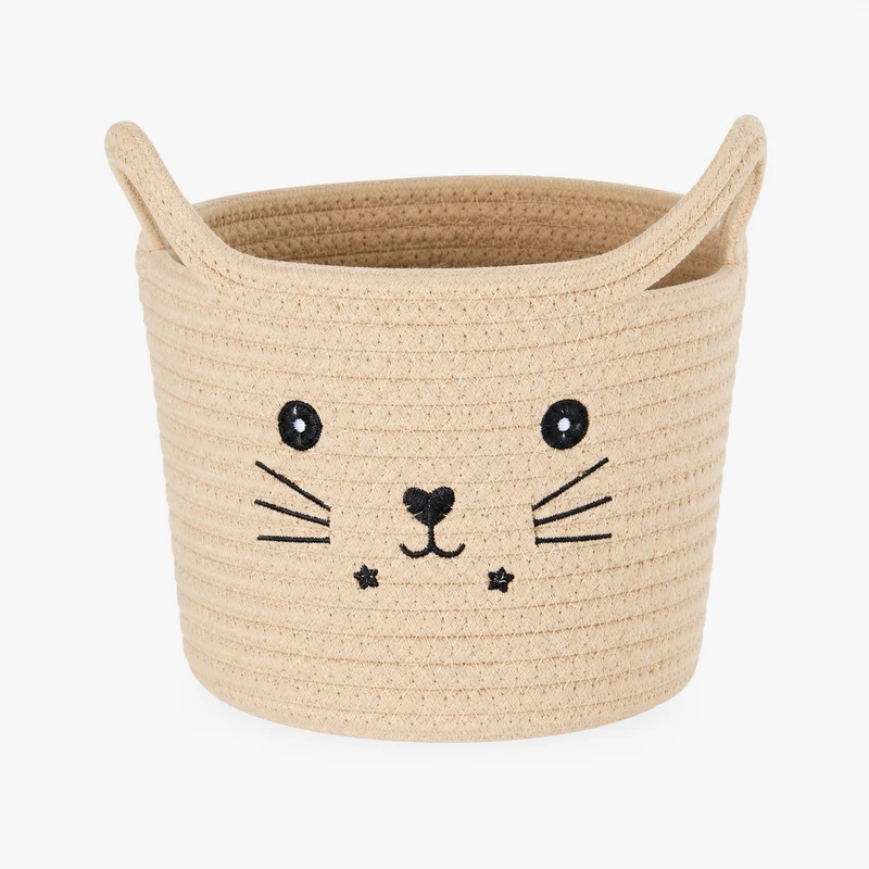 Förvaringskorg med kattmotiv