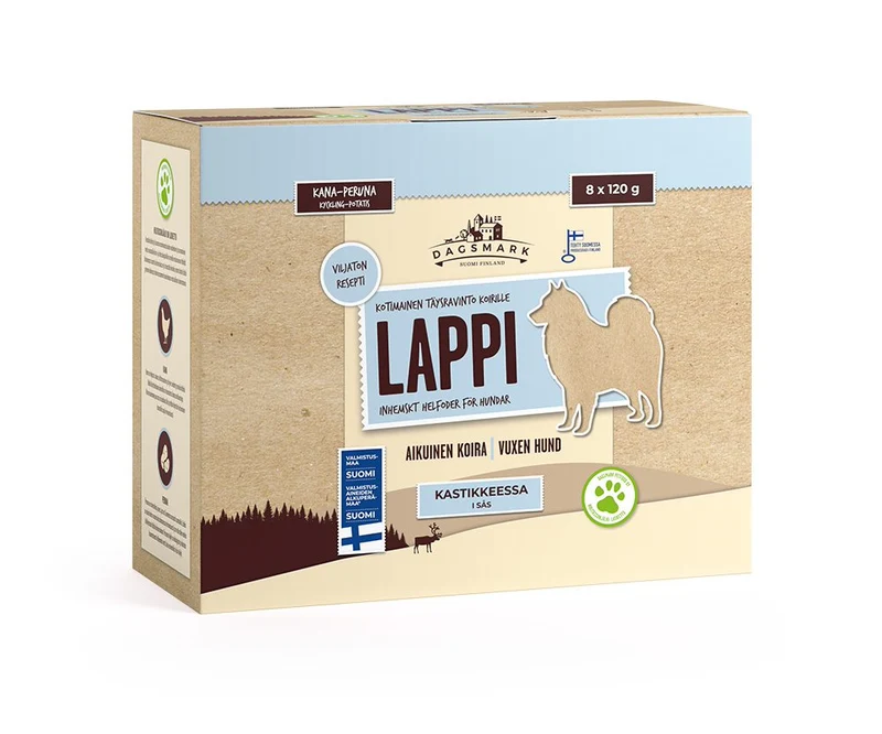 Dagsmark Lappi våtfoder för hundar 8 x 120 g