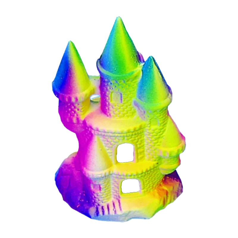 Regnbågsslott självlysande - 18 CM
