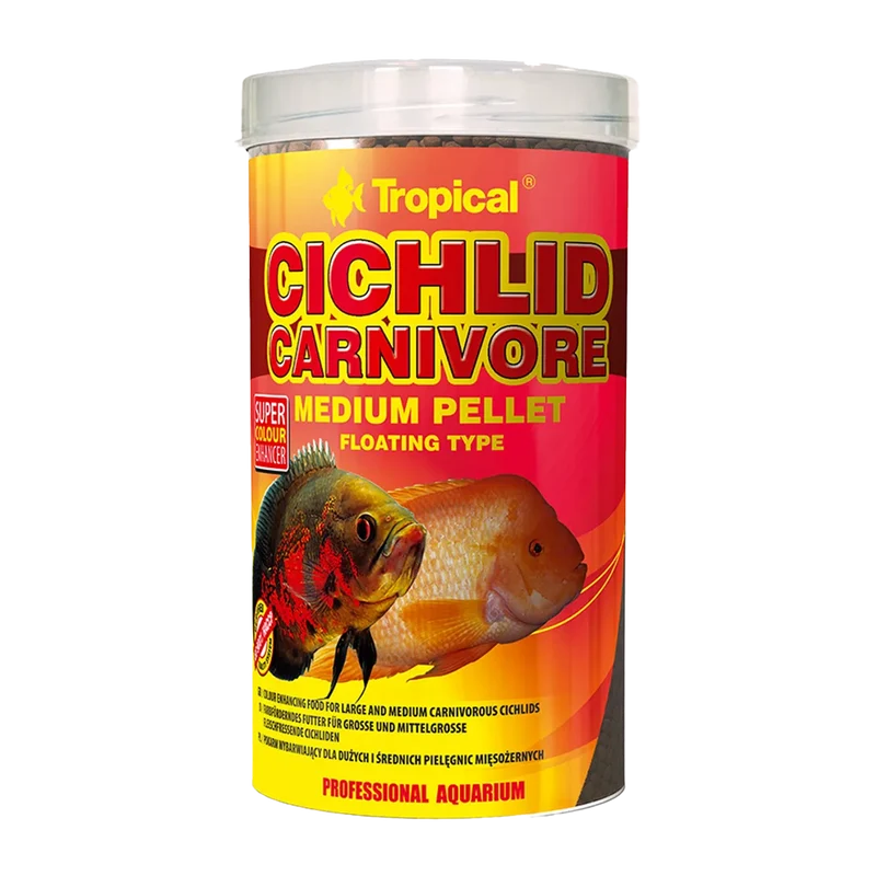 Tropical Ciklid Carnivore Medium Pellet - 160 G