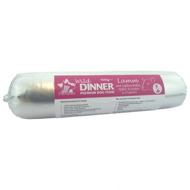 Wild Dinner Gourmet-Wurst Lamm mit Süßkartoffel