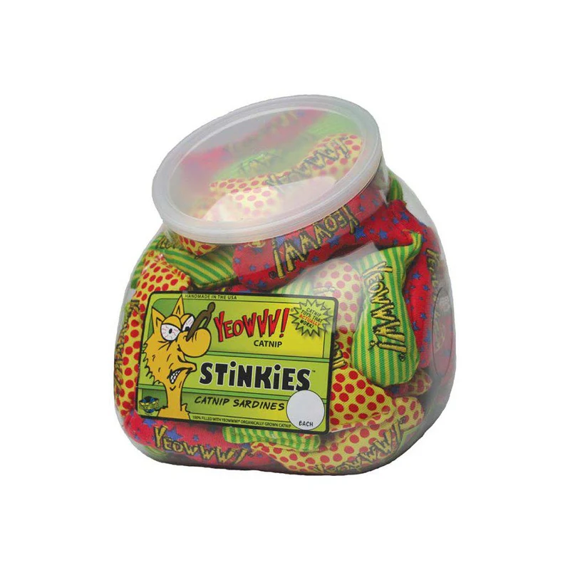 Yeowww! Catnip kattleksak Stinkies kattmynta sardiner