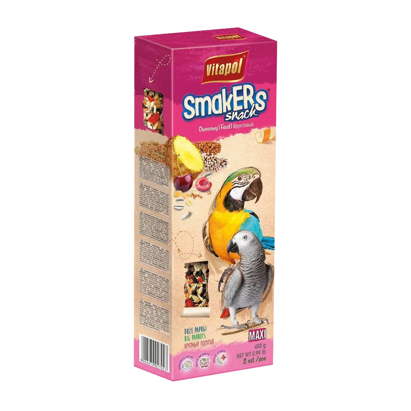 Vitapol Smakers Maxi Papegoja Fruktmix - 450 G