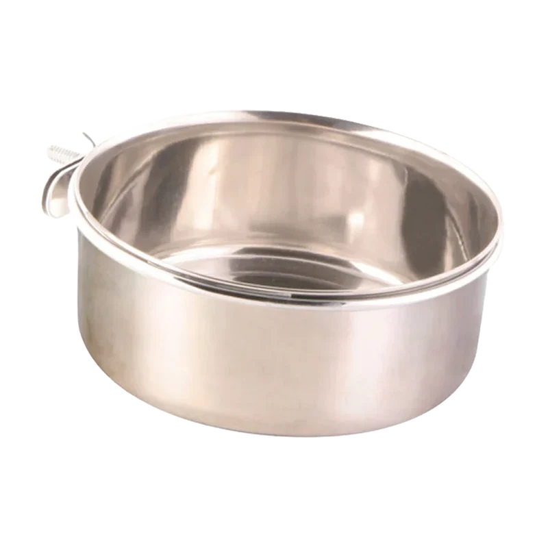 Foderkopp Rostfri med hållare - 900 ML