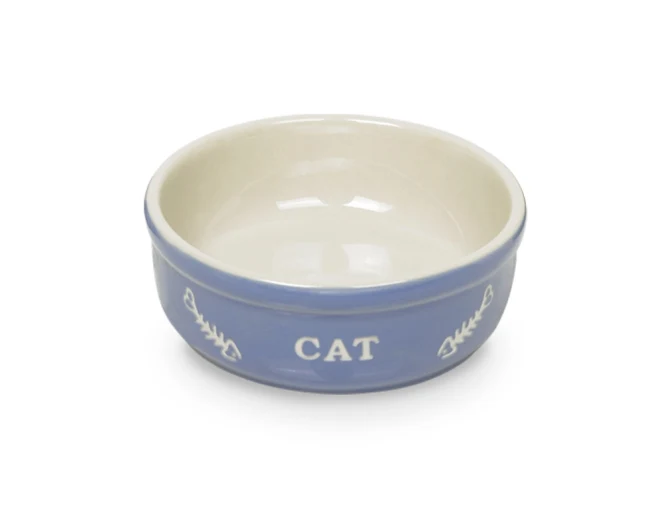 Nobby Keramikschale Cat - hellblau