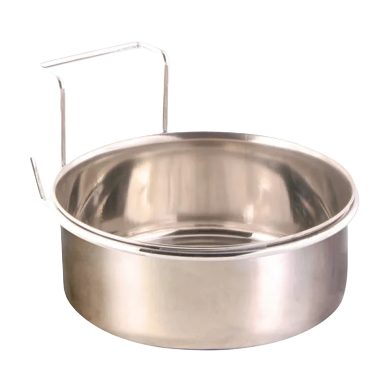 Foderkopp Rostfri med hållare - 900 ML