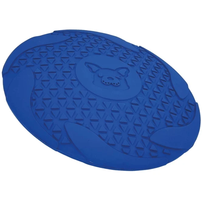 Nobby Vollgummi Frisbee blau - 23cm