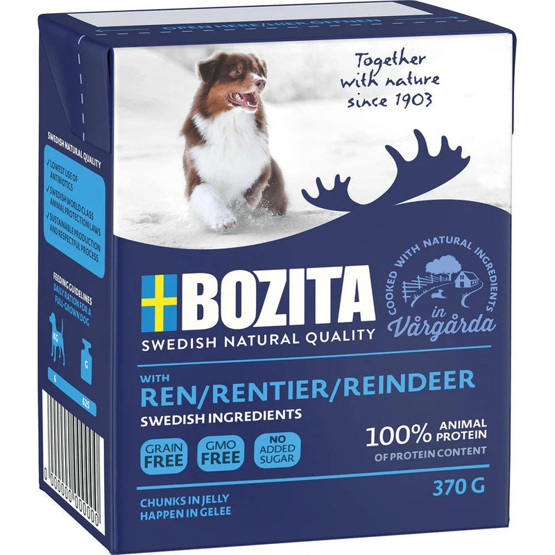 Bozita Renbitar i gelé 6 x 370 g för hundar