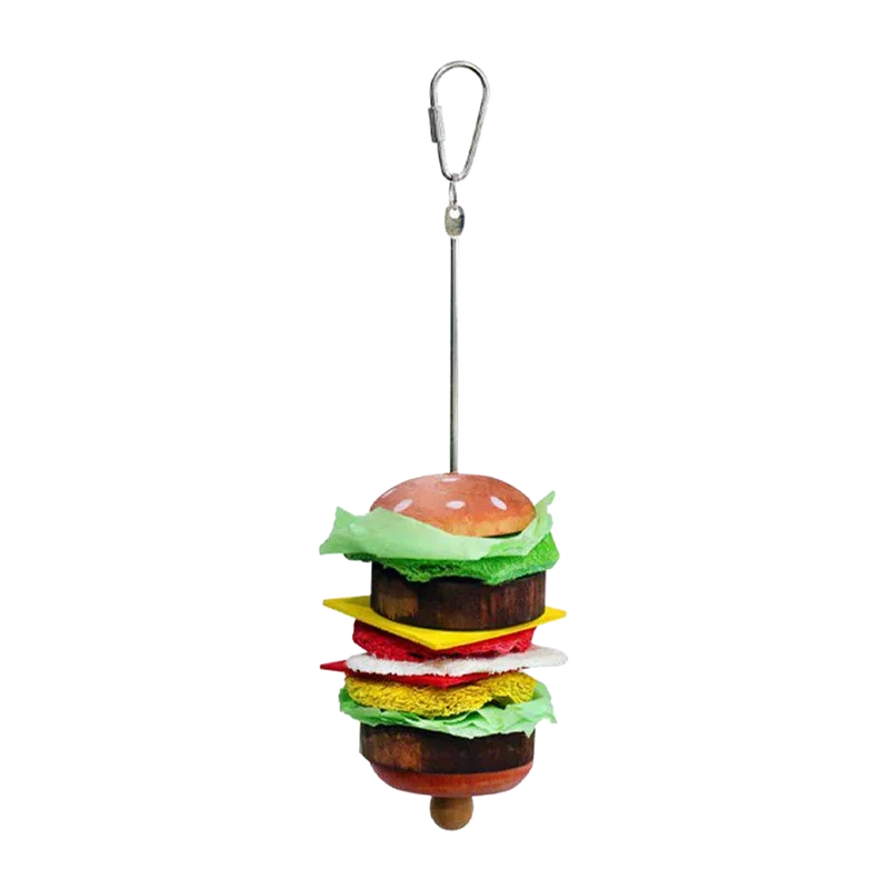 Gnagarleksak hängande Hamburgare - 25 CM