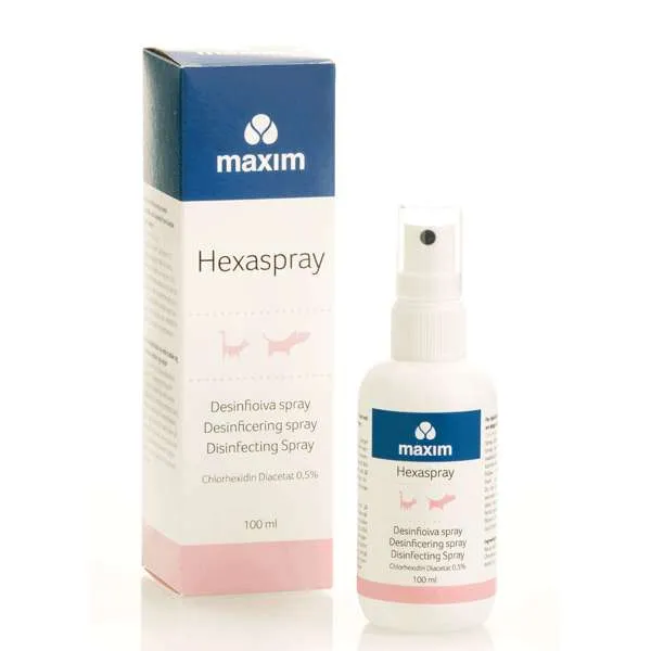 Maxim Hexaspray 100 ml för hundar och katter