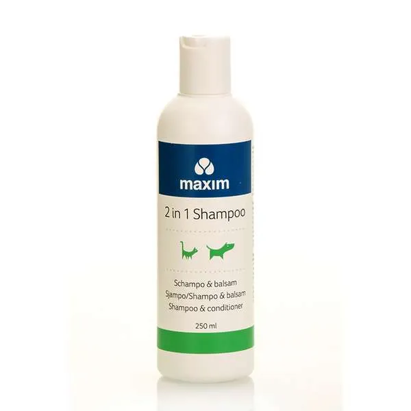 Maxim 2in1 schampo och balsam 250 ml för husdjur