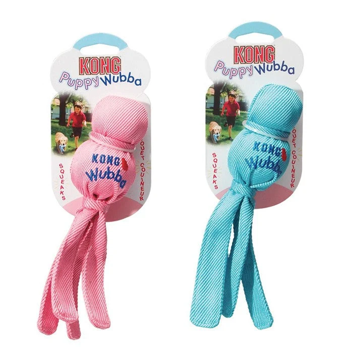 Kong Wubba Puppy rosa för valpar