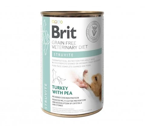 Brit Veterinary Diet Struvite Turkey with Pea för hundar 400 g
