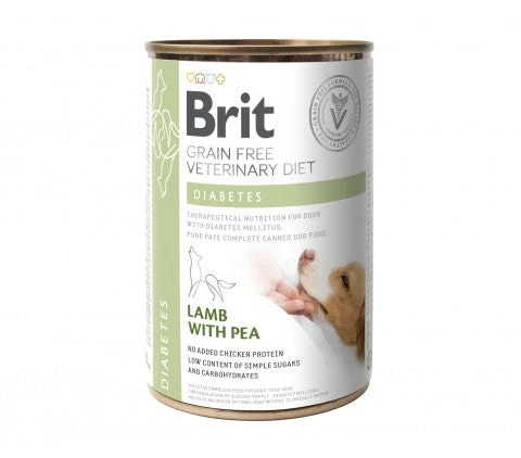 Brit Veterinary Diet Diabetes Lamb with Pea för hundar 400 g