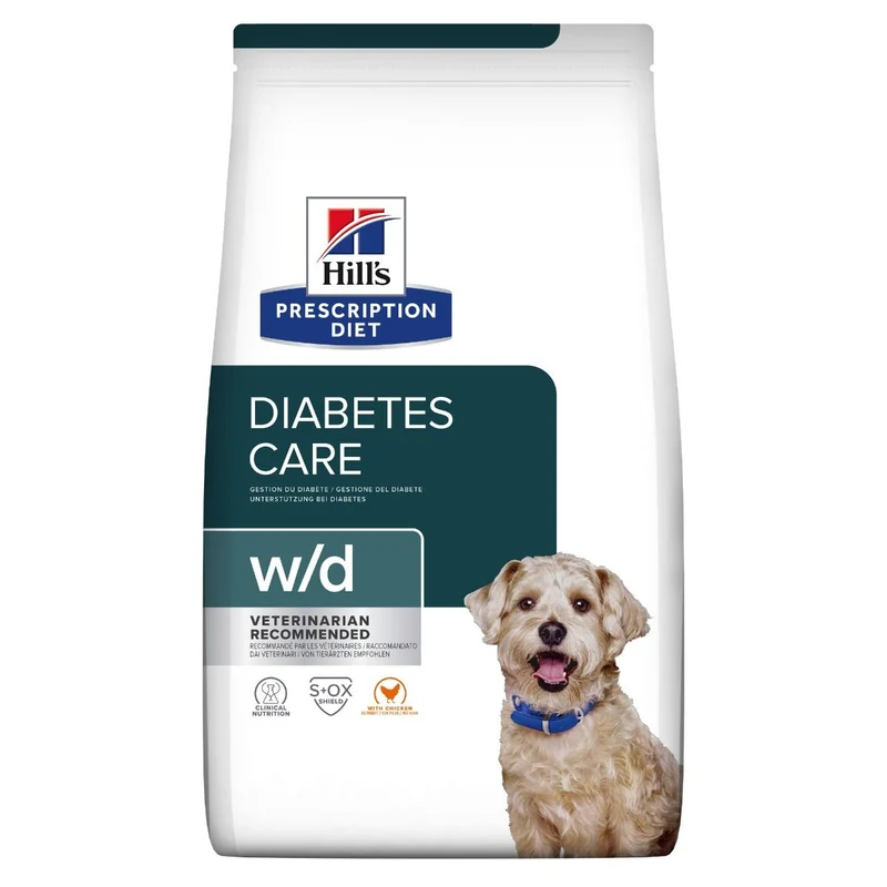 Hill’s Prescription Diet w/d Diabetes Care med kyckling för hundar 1,5 kg