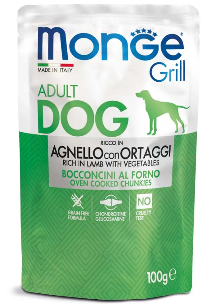 Monge Grill Lamm & Grönsaker Hund 100 g