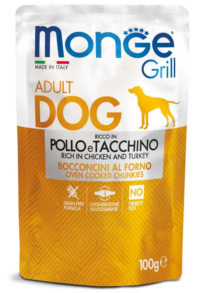 Monge Grill Kyckling & Kalkon Hund 100 g