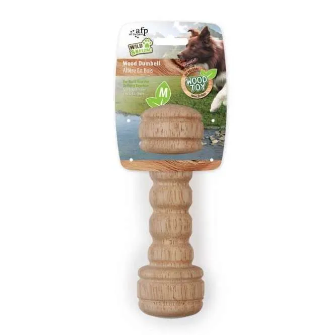 All for Paws Wild & Nature Wood Dumbell Medium