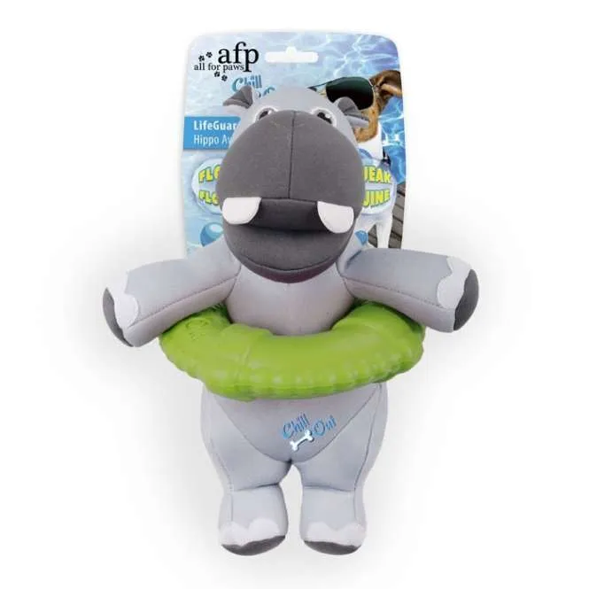All for Paws Chill Out LifeGuard Hippo Schwimmspielzeug