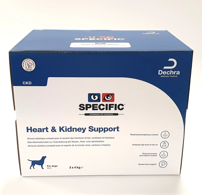 Specific CKD Heart & Kidney Support 3 x 4 kg för hundar