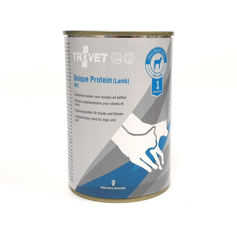 Trovet Unique Protein UPL lamm för katter och hundar 400 g PROVFÖRPACKNING