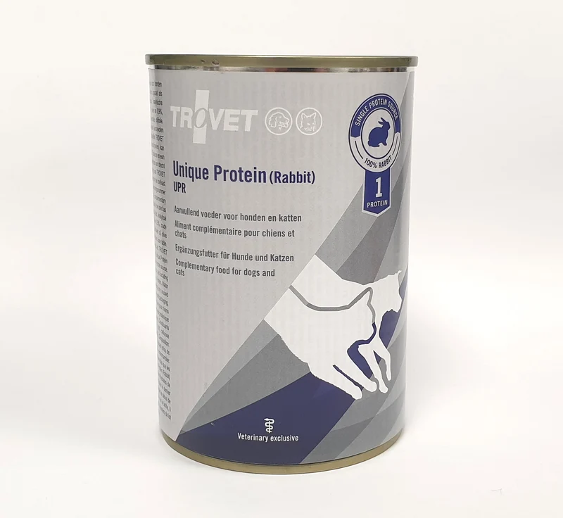 Trovet Unique Protein UPR kanin för katter och hundar 400 g PROVFÖRPACKNING