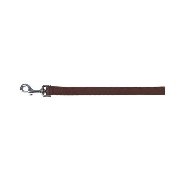Trixie Büffelleder-Leine Bovini - Dunkelbraun, 14 mm/100 cm