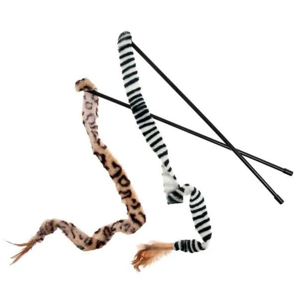 Karlie Flamingo Katzenangel Leopard / Zebra
