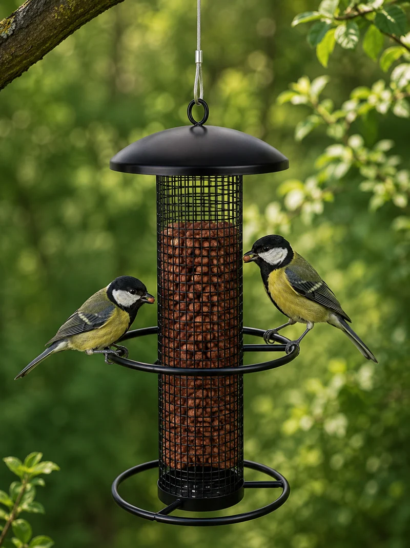 CARE-Bird Foderautomat till nötter 26cm - Svart