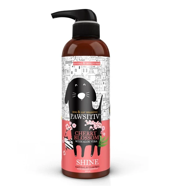 Pawsitiv Cherry Blossom with Aloe Vera Shine Shampoo 500ml