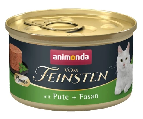 Animonda vom Feinsten Cat Adult mus indyk i bażant - aksamitna konsystencja dla wybrednych kotów