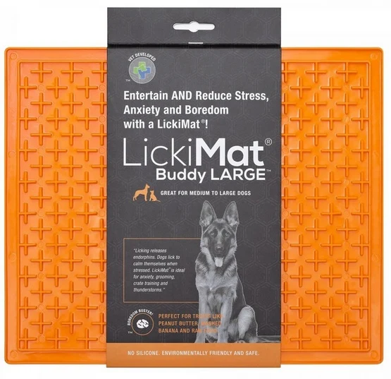 LickiMat Buddy large - miękka mata do lizania z wzorem krzyżykowym
