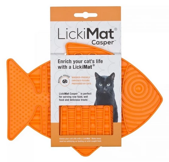 LickiMat Classic Casper rybka - miękka mata do lizania dla kota