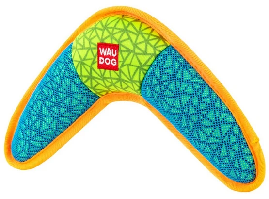 Collar WauDog Fun bumerang 24x14 cm - piszczałka i szeleszczące elementy