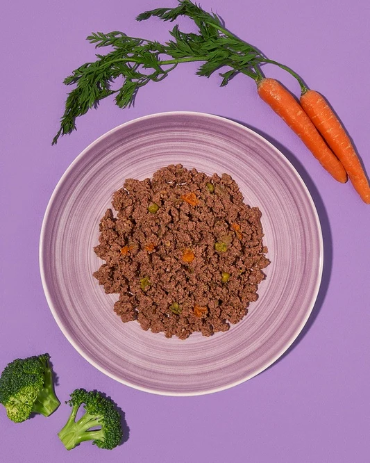Amanova Dog Adult Brilliant Beef & Chicken - świeże mięso wołowe i kurczak w saszetce 100 g