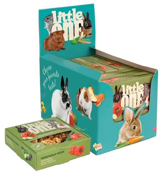 Little One pizza warzywna 55 g - bezzbożowy przysmak do skubania