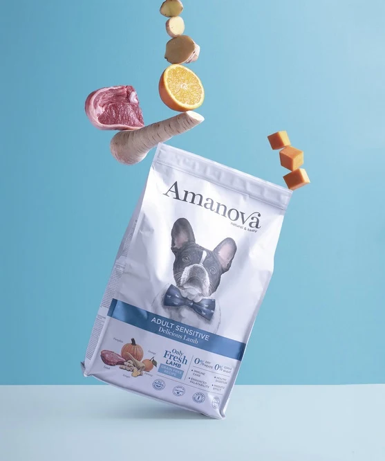 Amanova dog adult sensitive delicious lamb 10 kg - monobiałkowa jagnięcina dla wrażliwych brzuchów
