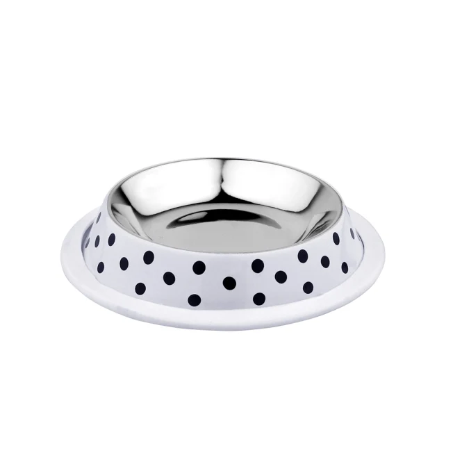Duvoplus Edelstahlnapf Deco fix dots