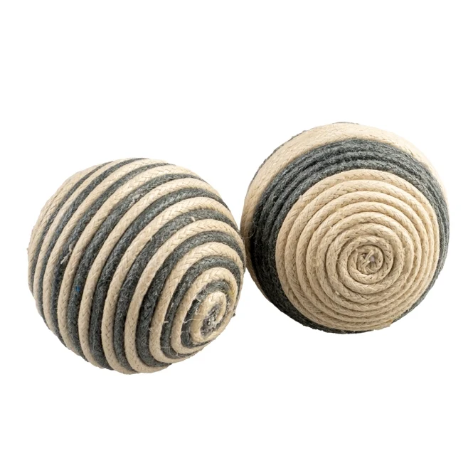 Duvoplus Cat Toy Rope Bälle grau